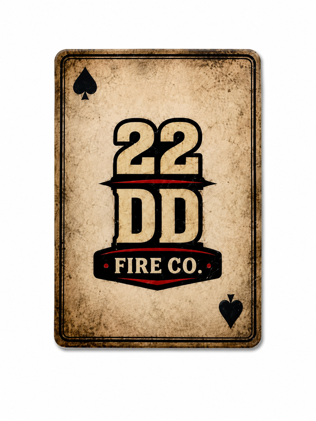 22 of Spades Sticker