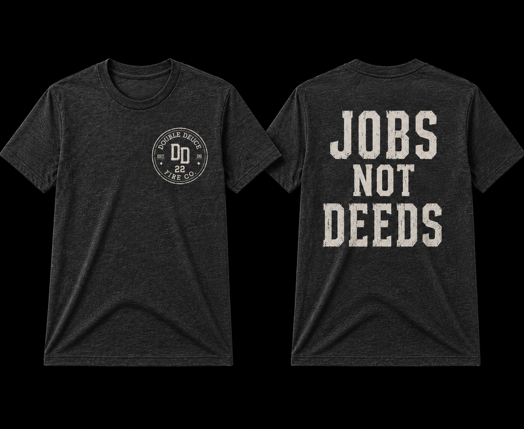 Jobs Not Deeds Tee