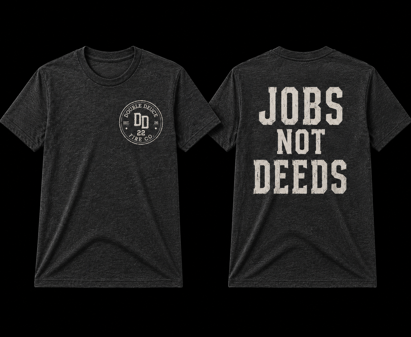 Jobs Not Deeds Tee